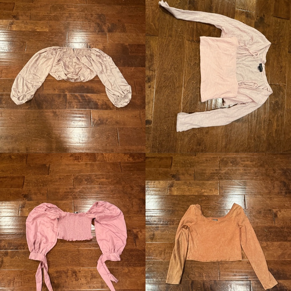 4 Tops! All size Large! $15 for whole package